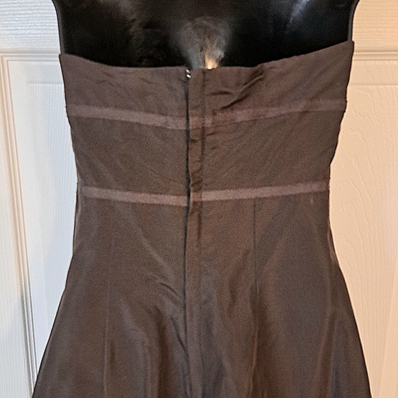J. Crew Brown Strapless Silk Dress - Picture 5 of 7
